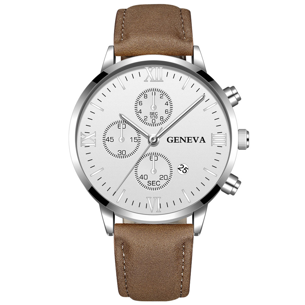 Luxury Watch Manufacturers - Geneva Fashion Men Date Alloy Case