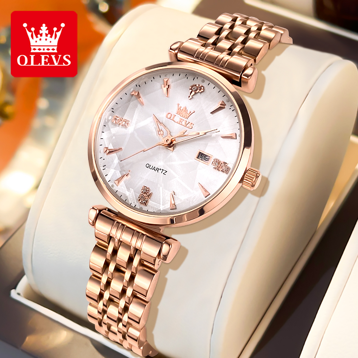 Luxury Watch Quartz - OLEVS brand beautiful women's watches Prism