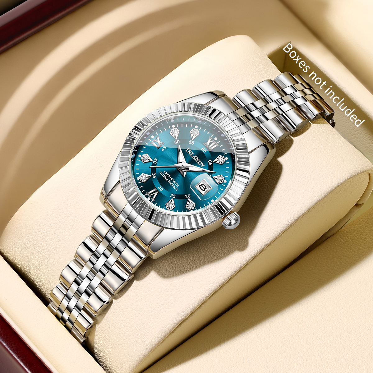 Luxury Watch Organizer - Fashion Roma Dial Women Calendar Quartz