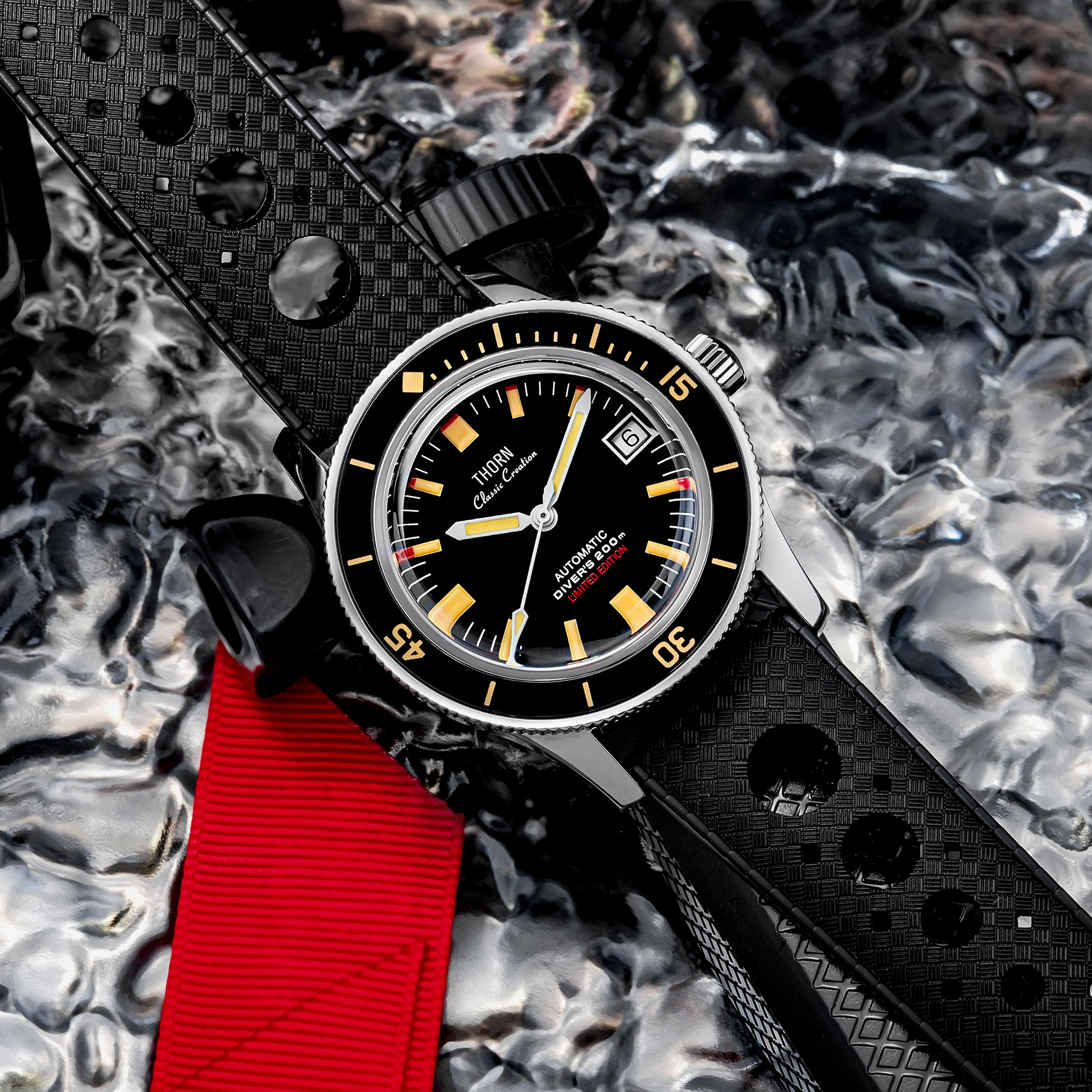 Titanium Sport Watch - Thorn T006 Vintage Watch 50-Fathoms Titanium