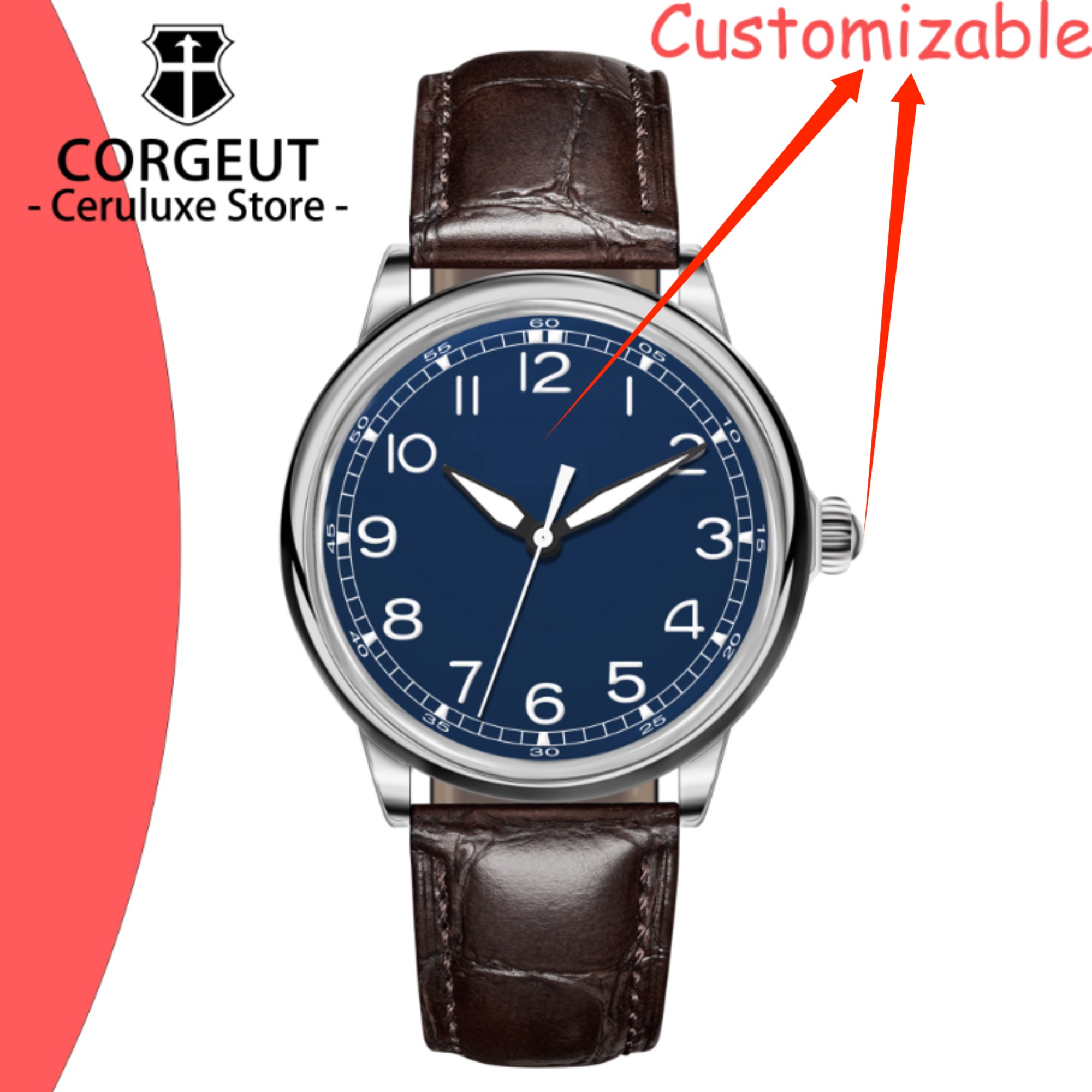 Luxury Watch Wallpaper - CUSTOM Logo 41mm MIYOTA8215 Automatic Mechanical