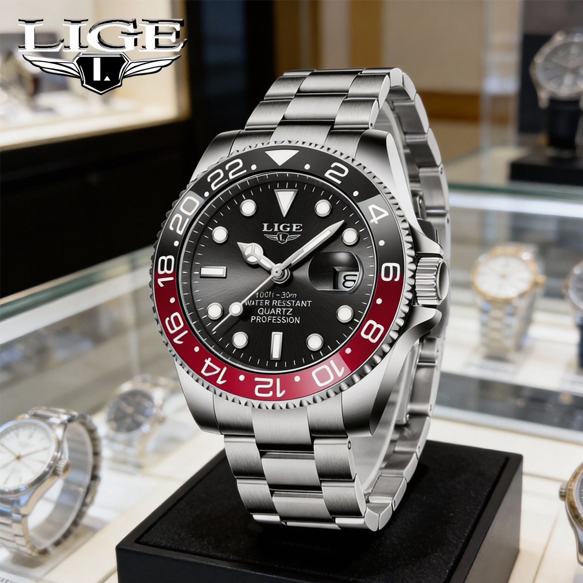 Luxury Watch Organizer - LIGE New Luxury Couple Watches Quartz