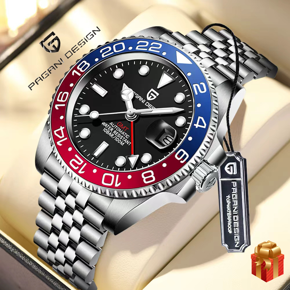 New PAGANI DESIGN GMT Watch Me - Luxury Watch Box บทวิจารณ์และราคา