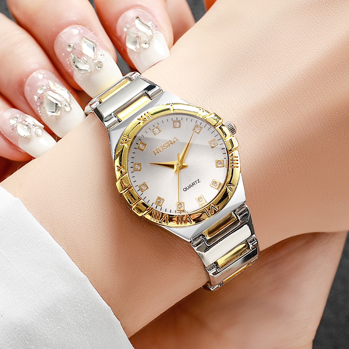 Luxury Rhinestone Women Quartz - Luxury Watch Organizer บทวิจารณ์และราคา