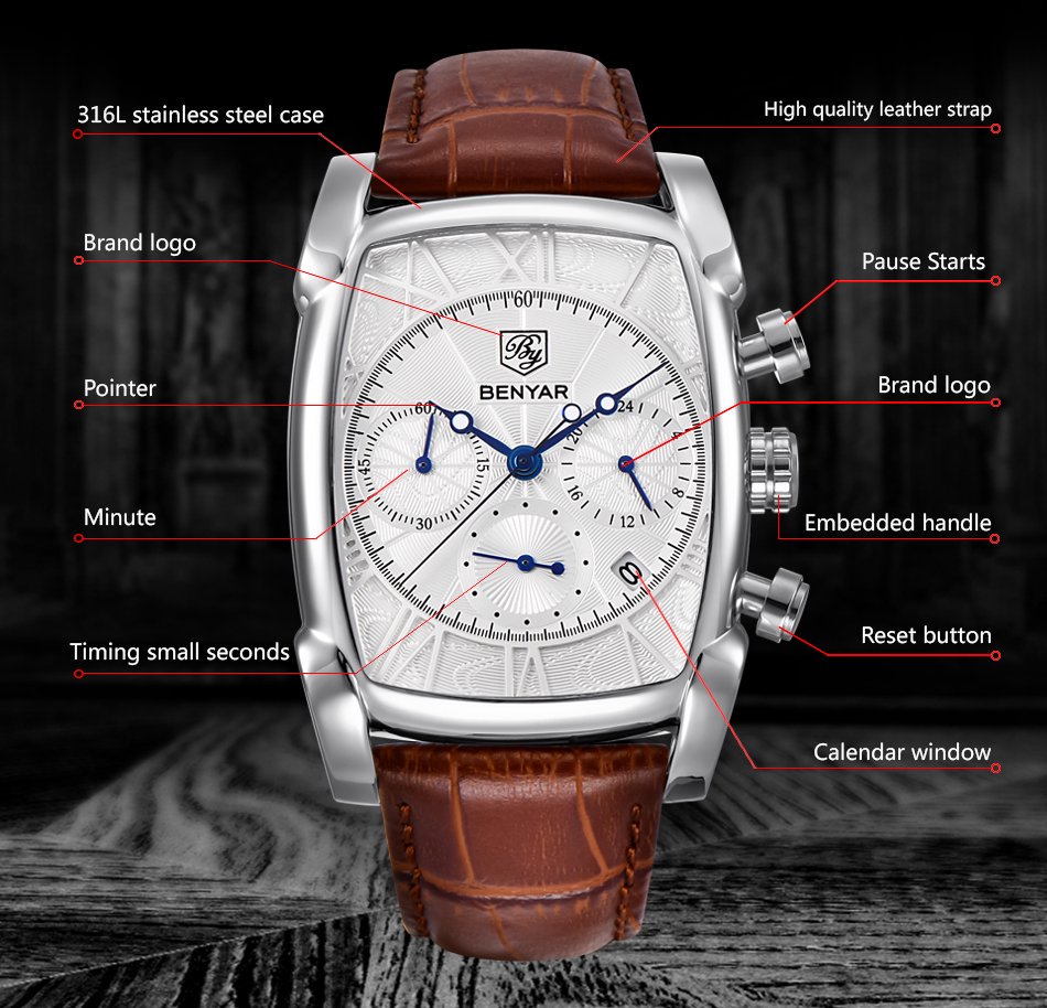 Relogio Masculino Mens Watches - Luxury Watch Manufacturers บทวิจารณ์และราคา