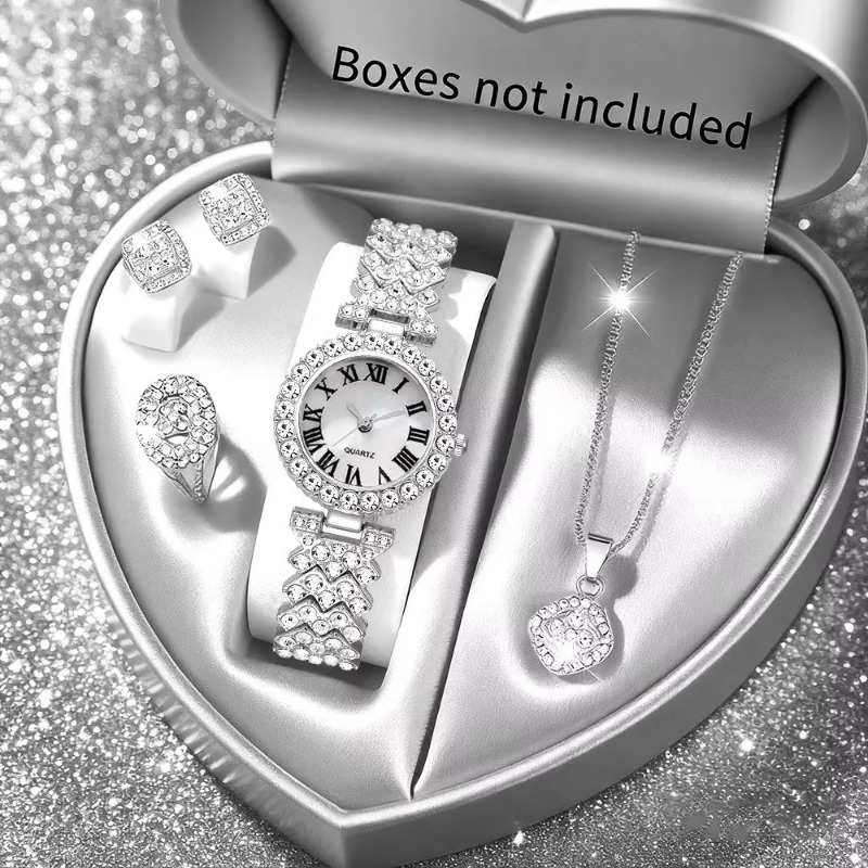 5PCS Luxury Rhinestone Women's - Luxury Watch Organizer บทวิจารณ์และราคา