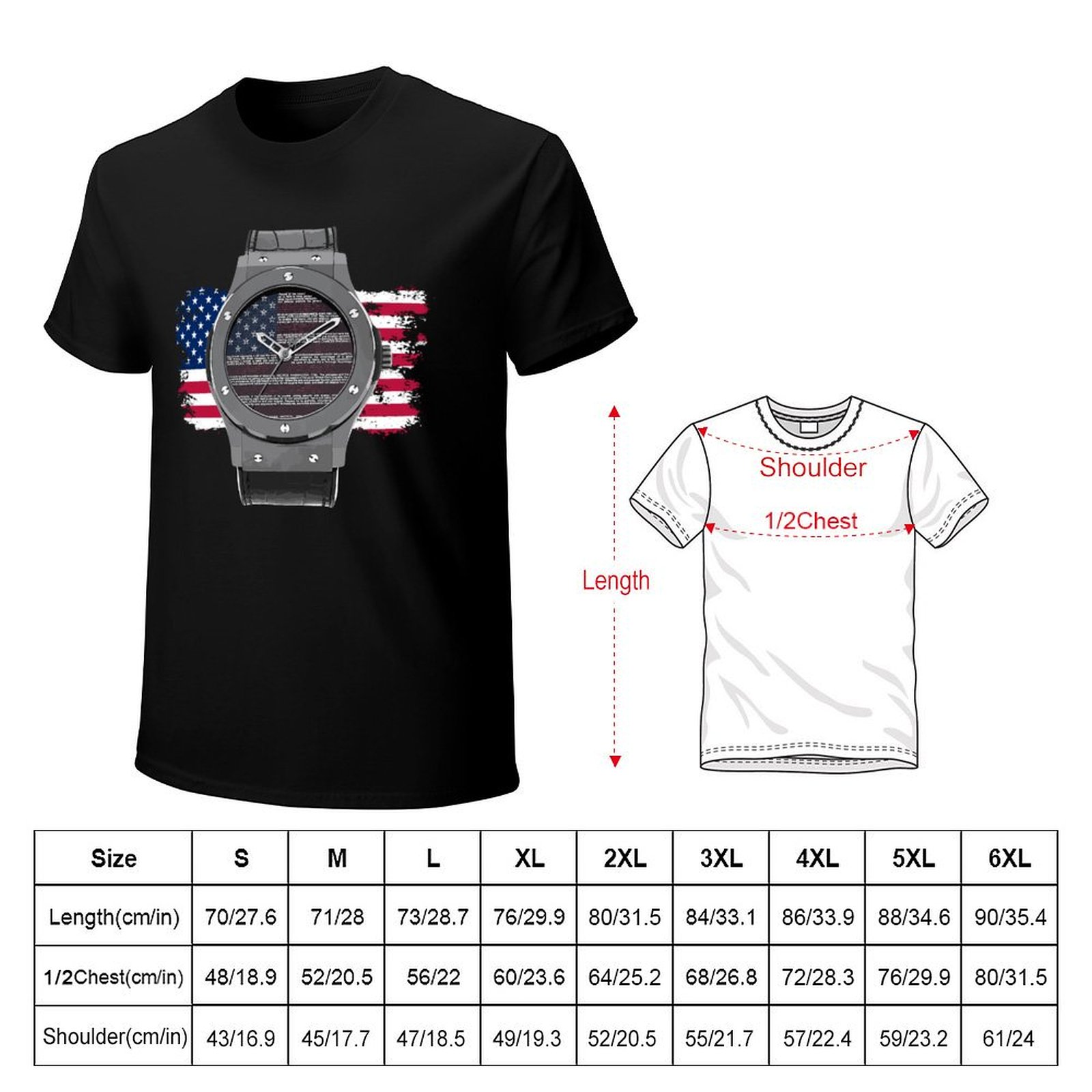 LUXURY WATCH DRAWING T-Shirt U - Luxury Watch Drawing บทวิจารณ์และราคา