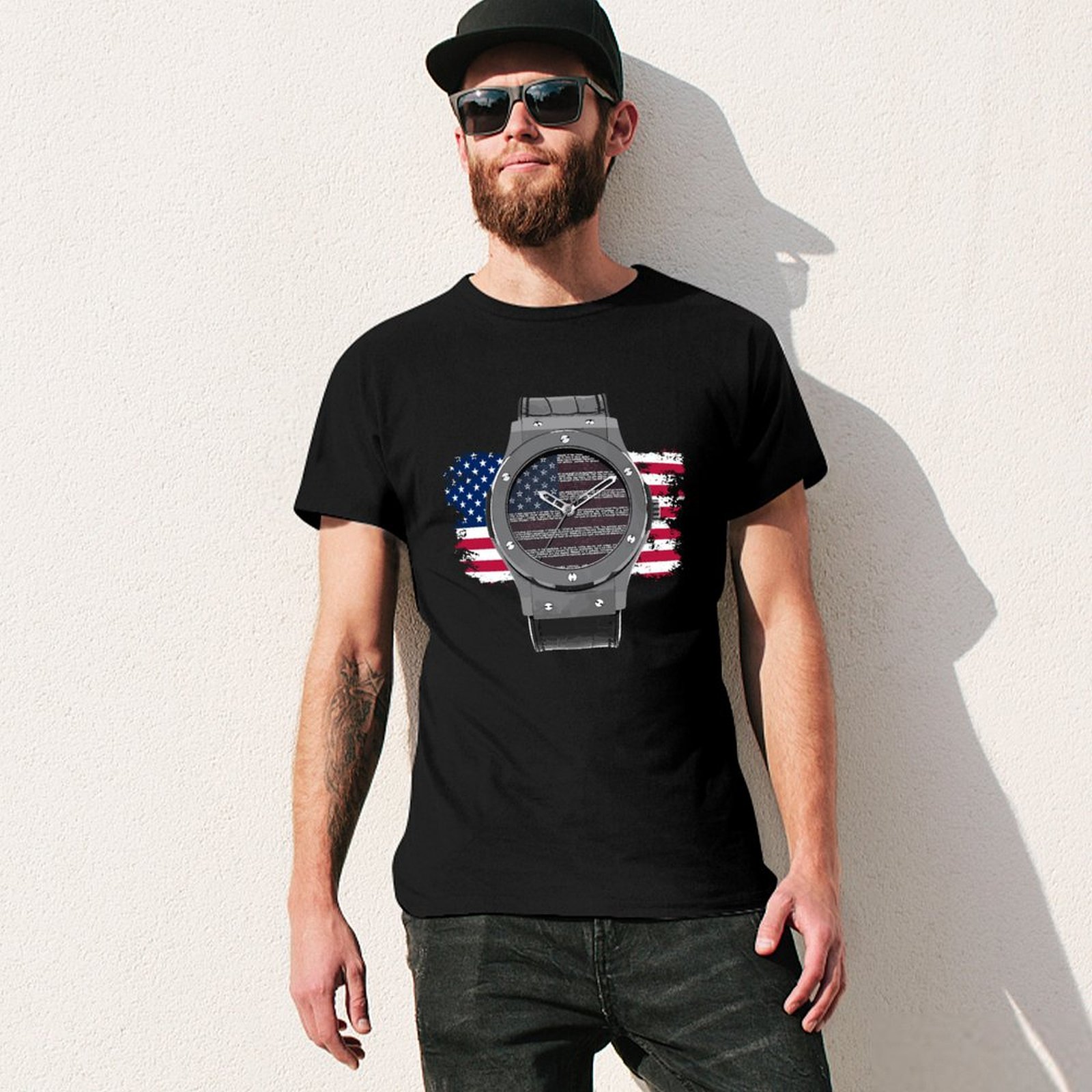 LUXURY WATCH DRAWING T-Shirt U - Luxury Watch Drawing บทวิจารณ์และราคา