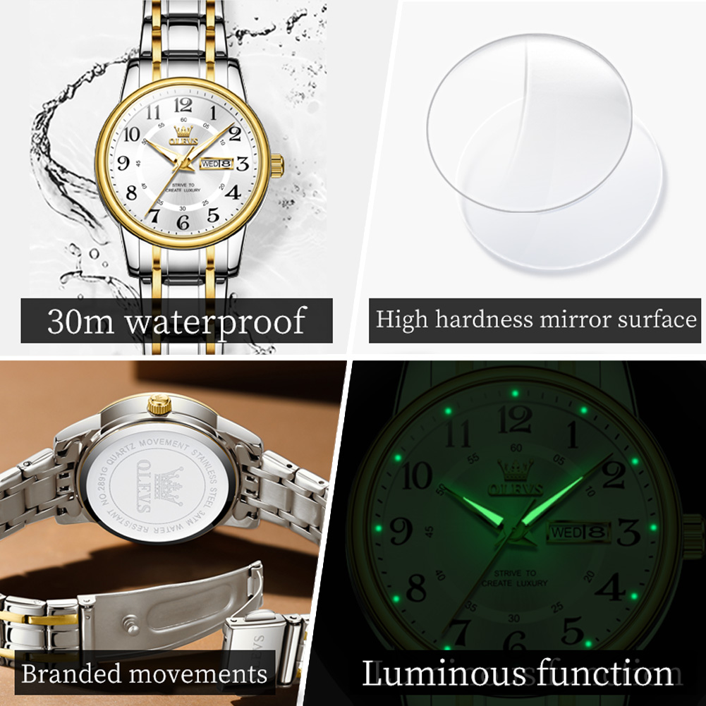 OLEVS 2891 Luxury Brand Fashio - Luxury Watch Strap บทวิจารณ์และราคา