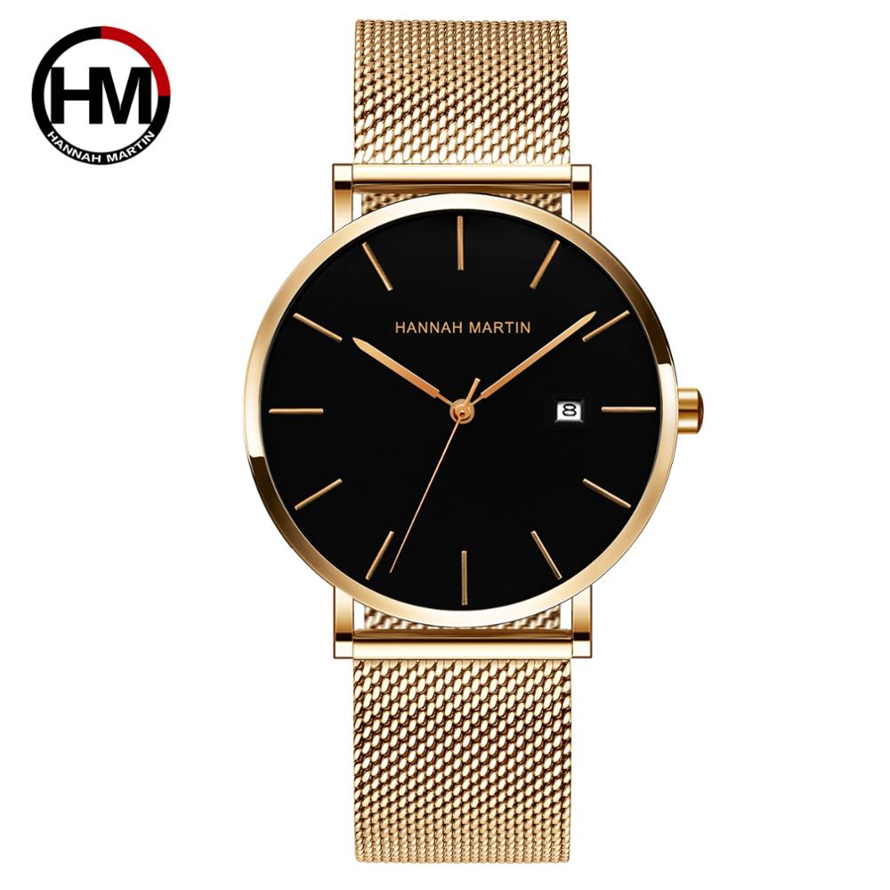 Japan Quartz Calendar Movement - Luxury Watch All Black บทวิจารณ์และราคา