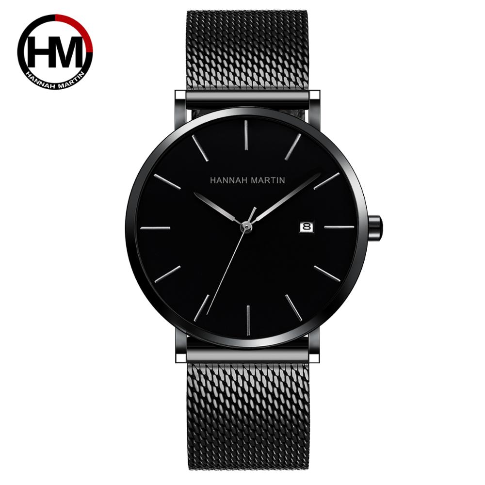 Japan Quartz Calendar Movement - Luxury Watch All Black บทวิจารณ์และราคา
