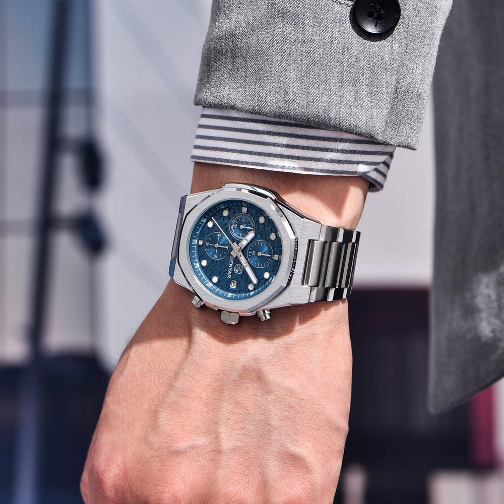 2025 New BENYAR Men's Watches  - Luxury Watch Wallpaper บทวิจารณ์และราคา