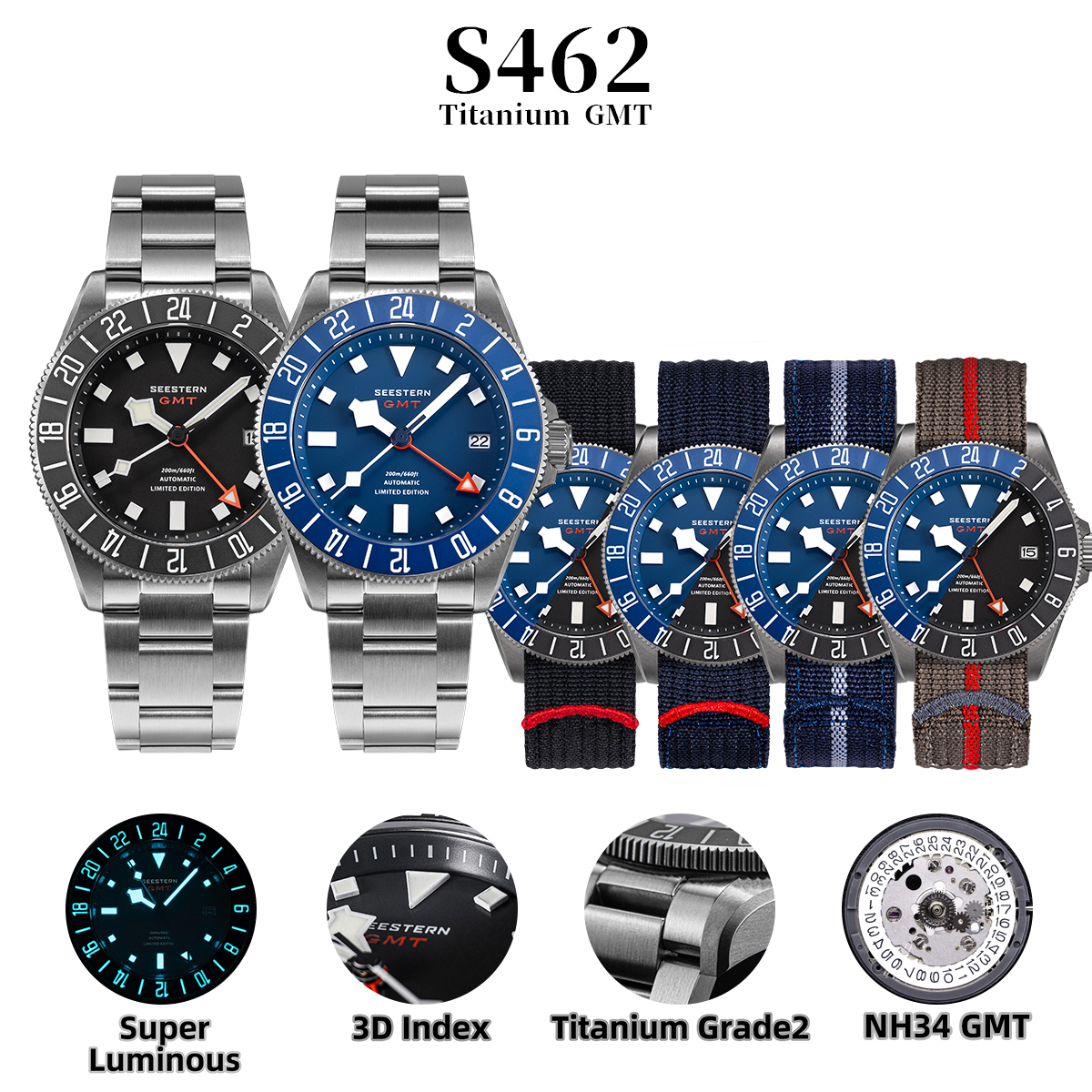 SEESTERN Diver Man Watch Titan - Titanium Sport Watch บทวิจารณ์และราคา