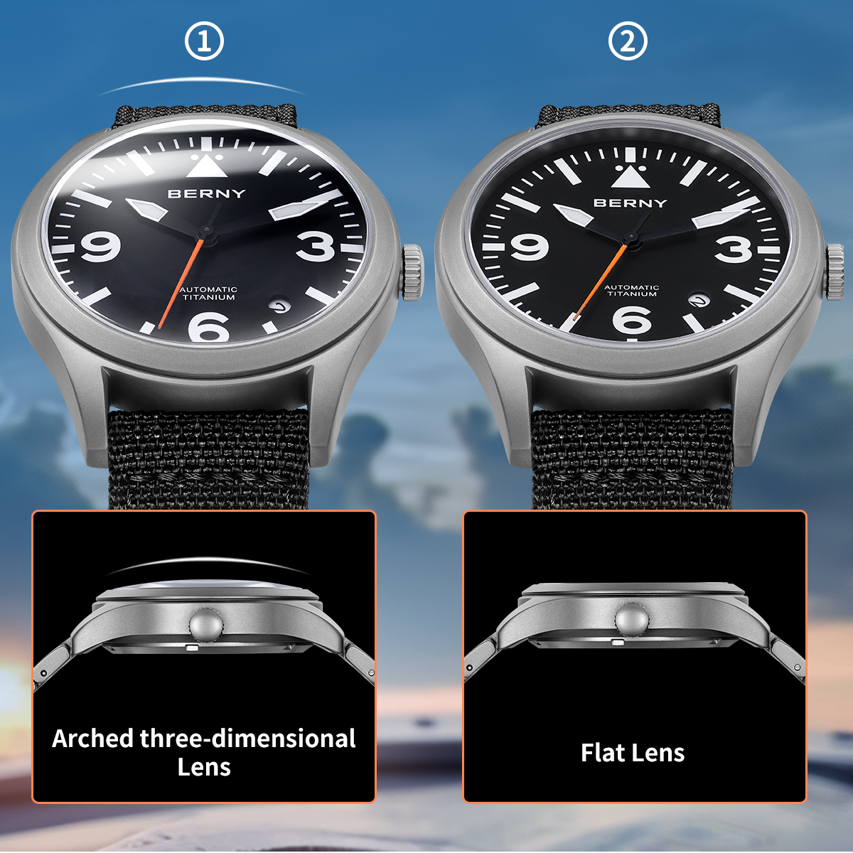 BERNY Full Titanium Automatic  - Titanium Sport Watch บทวิจารณ์และราคา