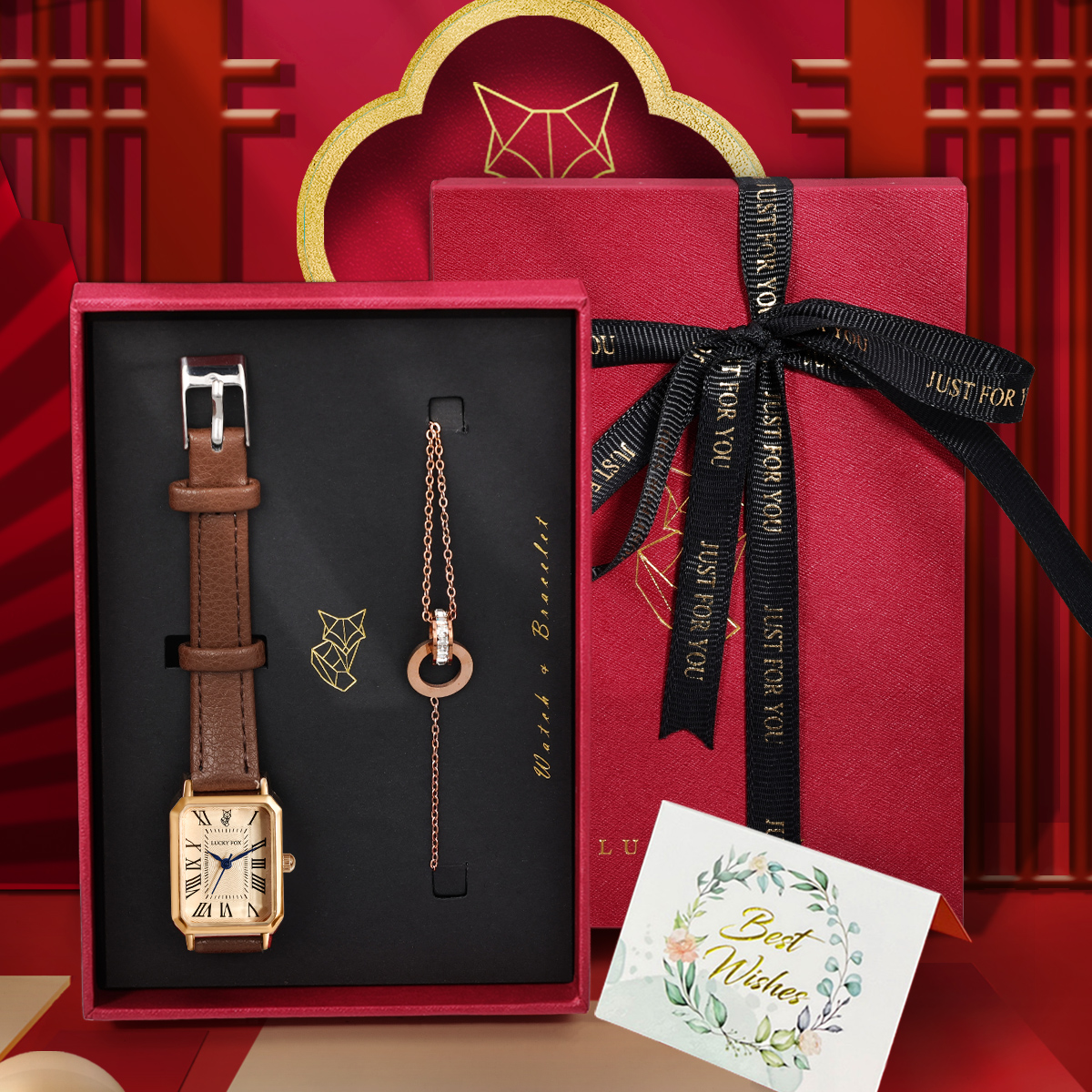 LUCKY FOX 2PCS Light Luxury Gi - Luxury Watch Organizer บทวิจารณ์และราคา