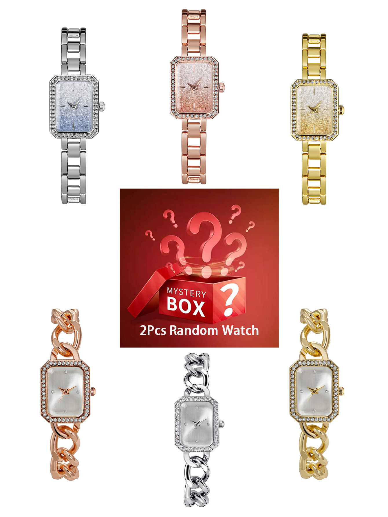 2 pieces women's watches myste - Luxury Watch Box บทวิจารณ์และราคา
