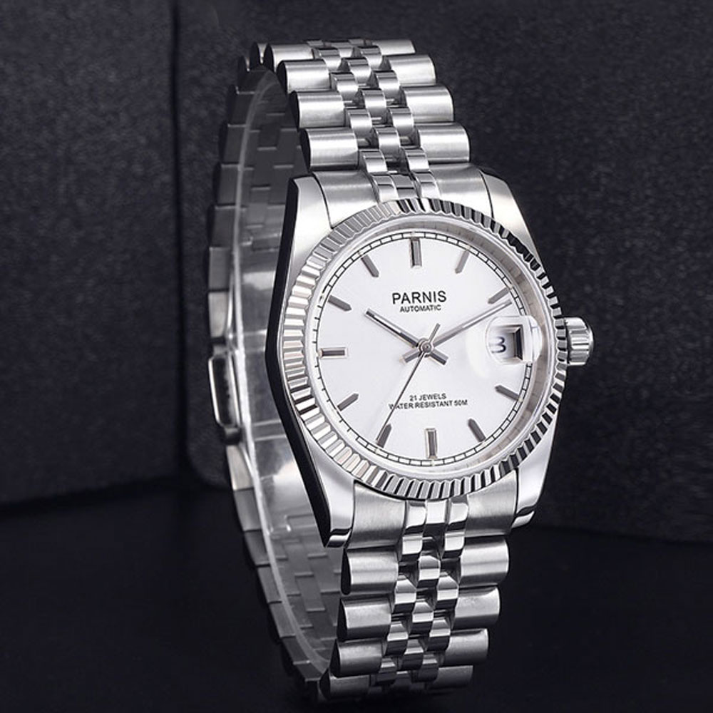 Parnis 36mm Mens Automatic Wat - Luxury Watch All Black บทวิจารณ์และราคา