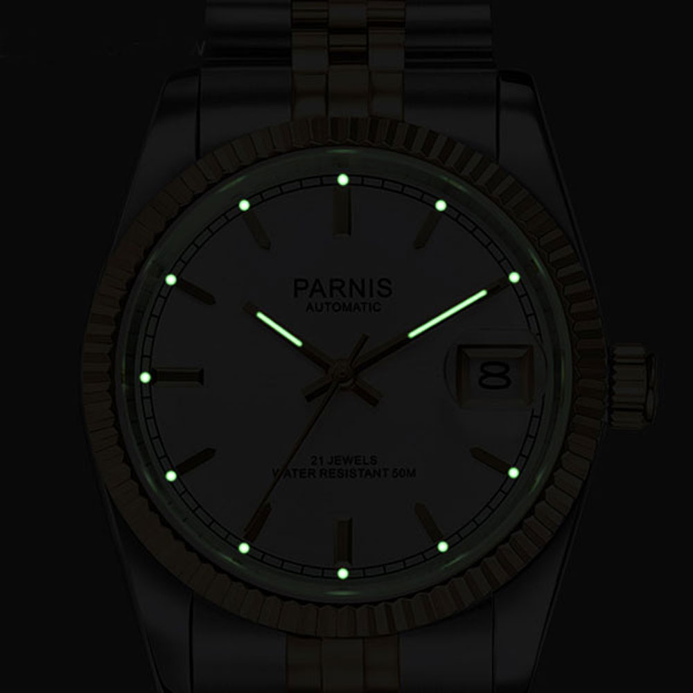 Parnis 36mm Mens Automatic Wat - Luxury Watch All Black บทวิจารณ์และราคา