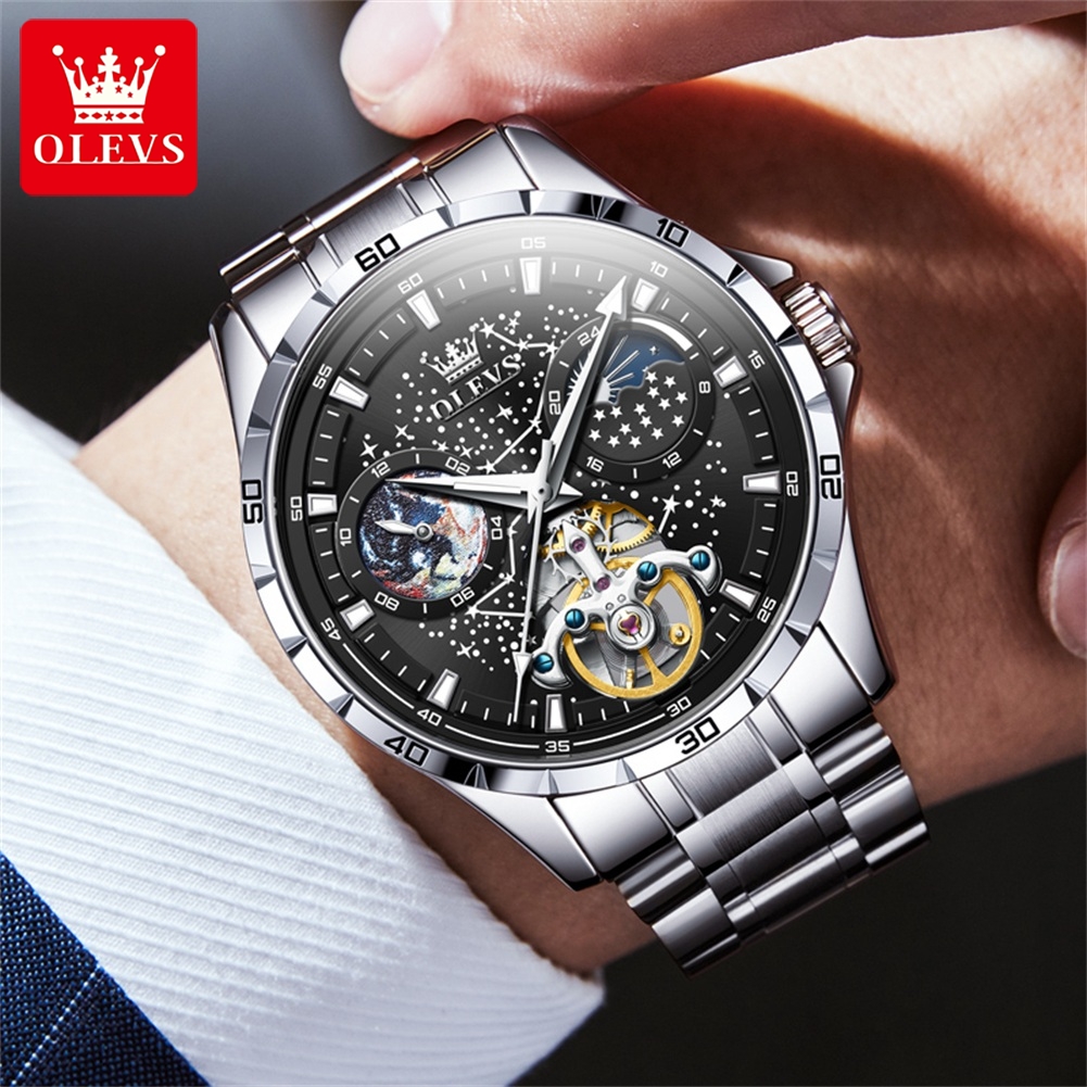 OLEVS 6689 Luxury Brand Moon P - Luxury Watch Wallpaper บทวิจารณ์และราคา