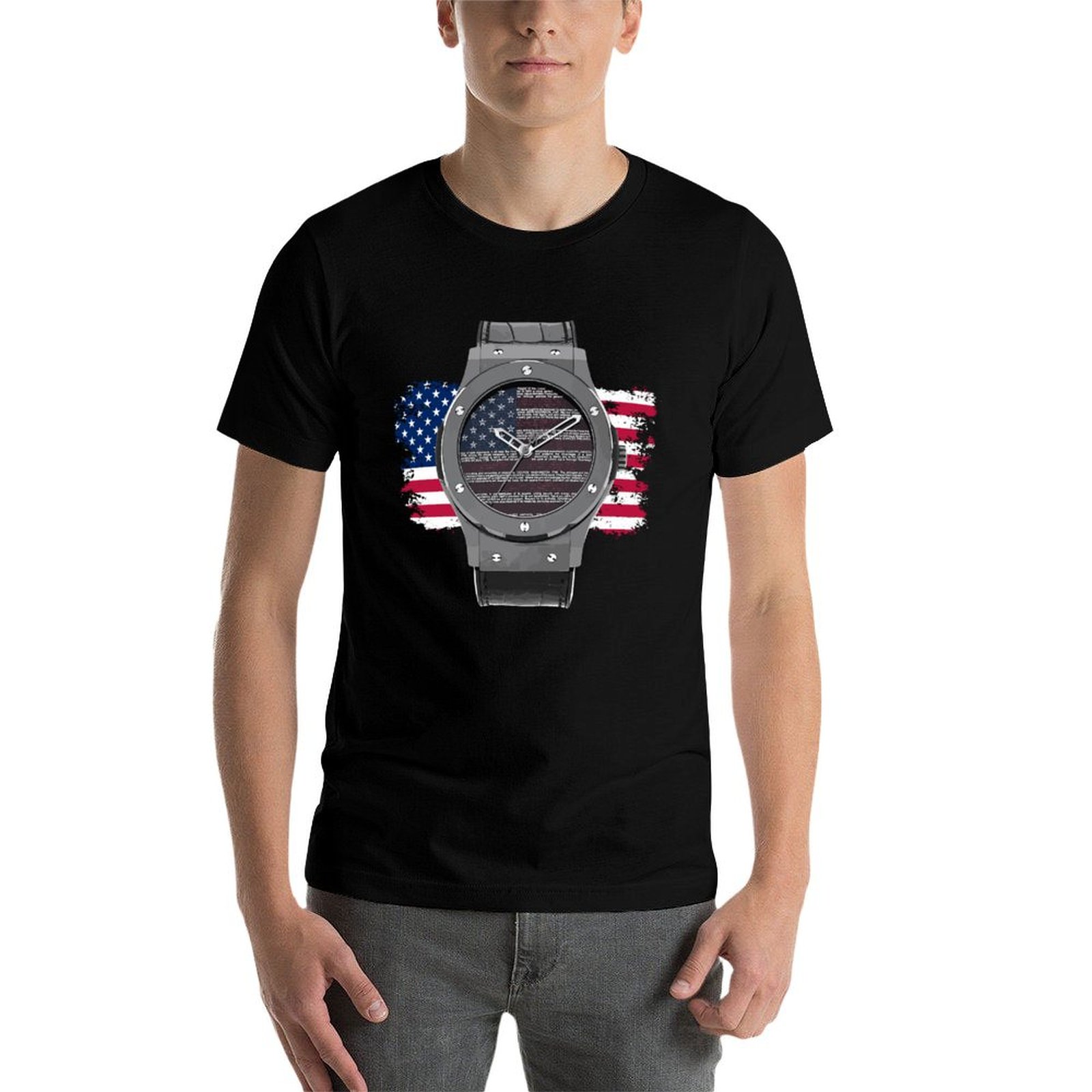 LUXURY WATCH DRAWING T-Shirt Q - Luxury Watch Drawing บทวิจารณ์และราคา