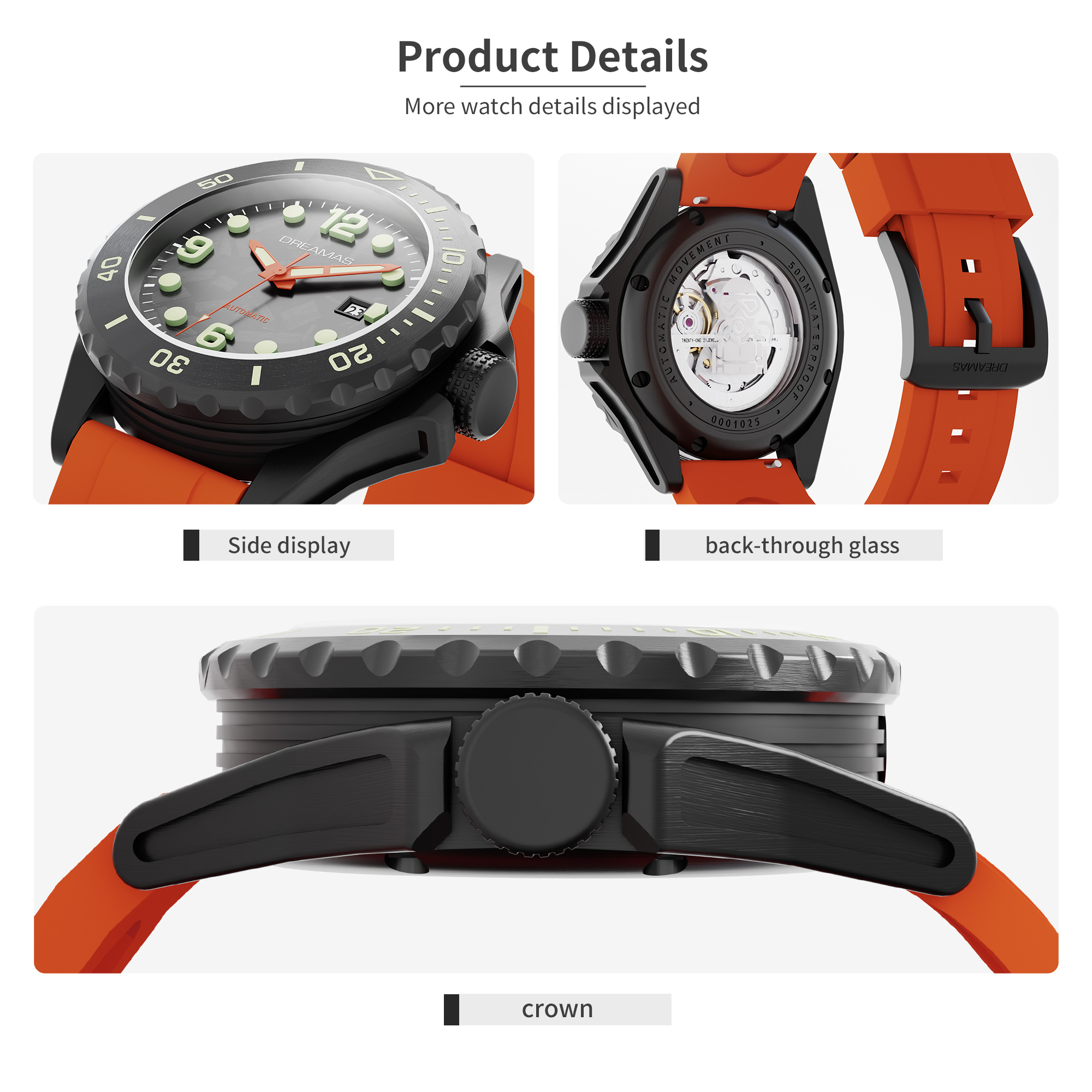 DREAMAS Luxury Sport Men Autom - Titanium Sport Watch บทวิจารณ์และราคา