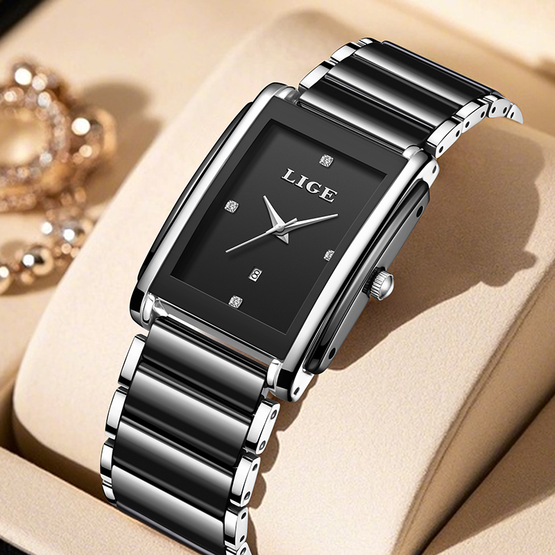 LIGE New Luxury Women Watches  - Luxury Watch Organizer บทวิจารณ์และราคา
