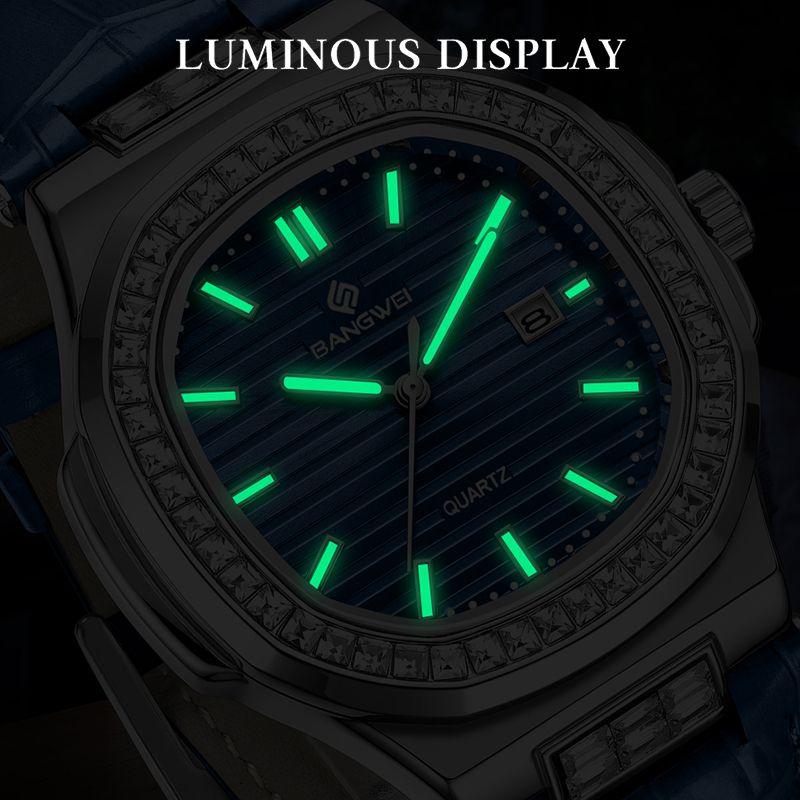 BANGWEI Top Brand Luxury Mens  - Luxury Watch Manufacturers บทวิจารณ์และราคา