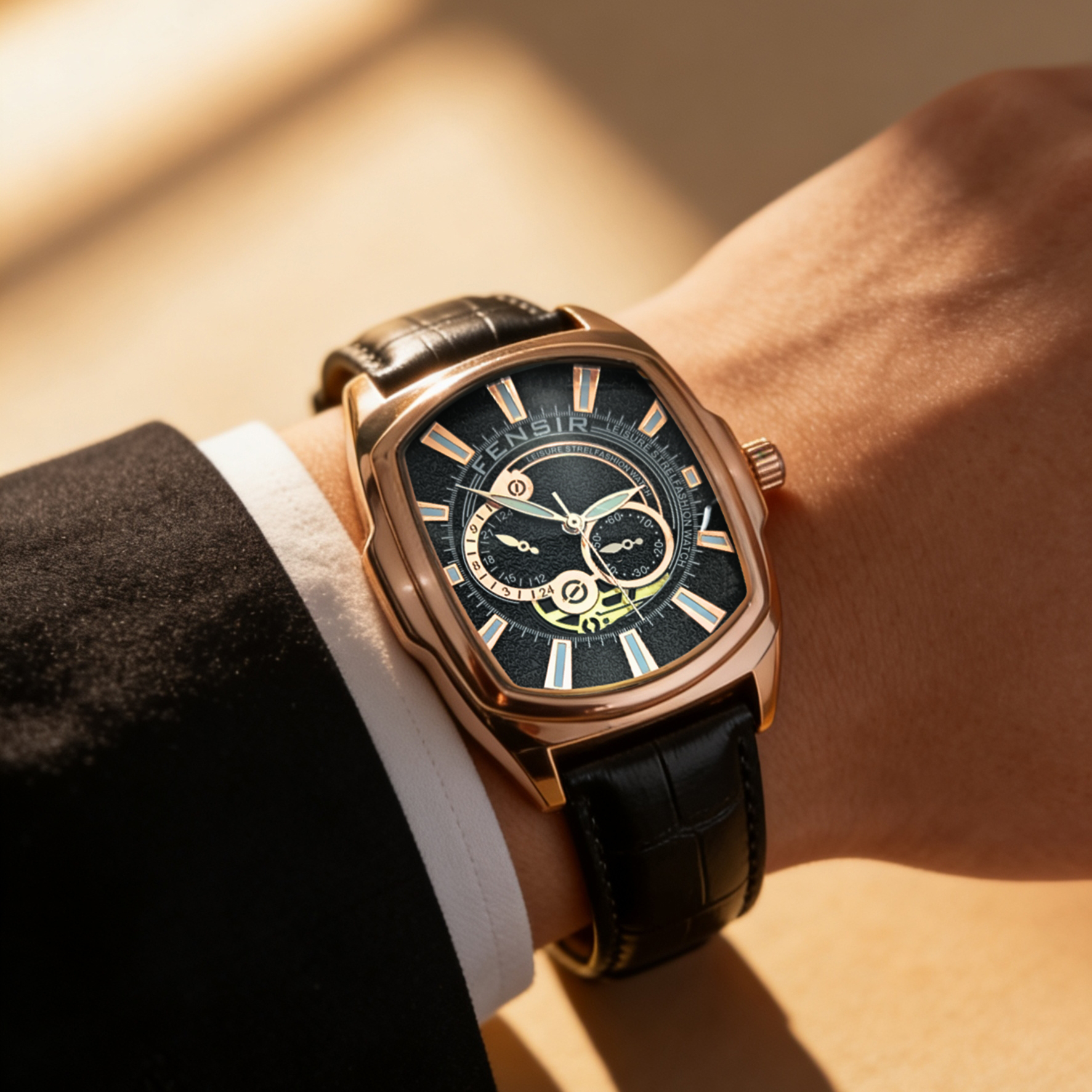 New Barrel-Shaped High-End Men - Luxury Watch Name Brands บทวิจารณ์และราคา