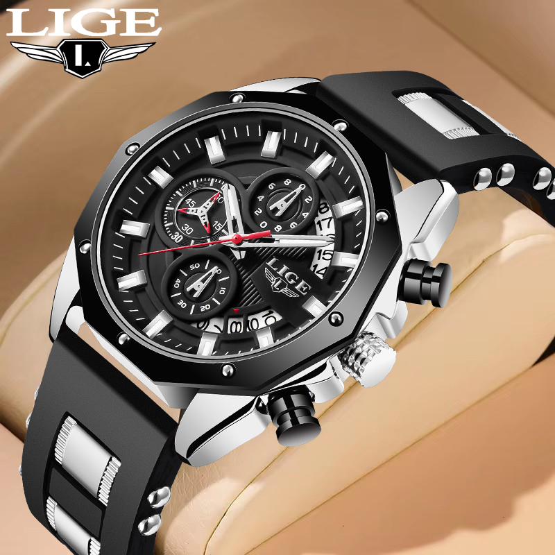 LIGE Fashion Outdoor Quartz Ma - Luxury Watch Box บทวิจารณ์และราคา