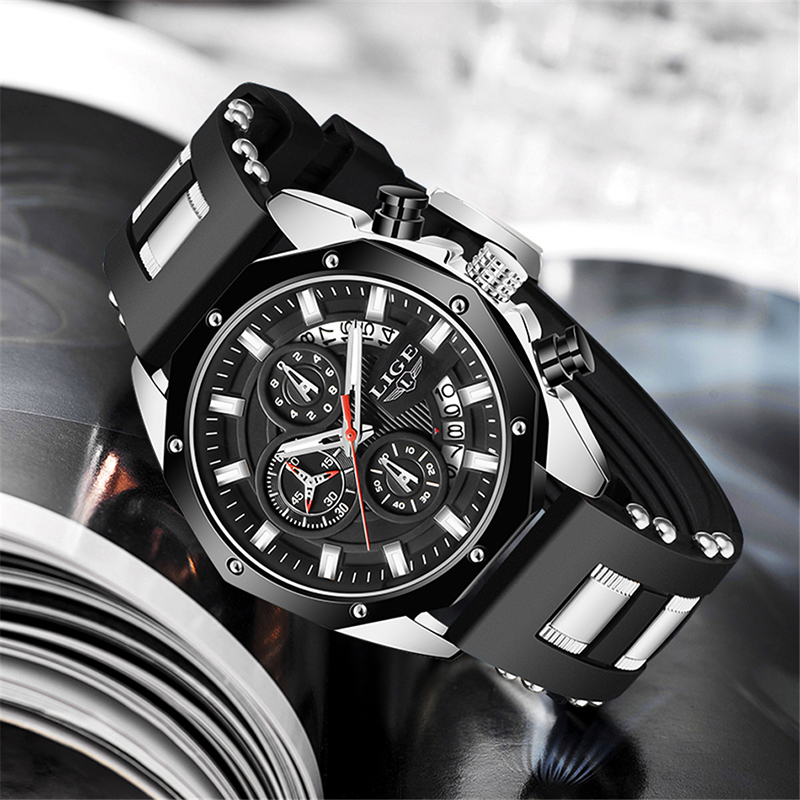 LIGE Fashion Outdoor Quartz Ma - Luxury Watch Box บทวิจารณ์และราคา