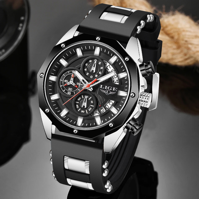 LIGE Fashion Outdoor Quartz Ma - Luxury Watch Box บทวิจารณ์และราคา
