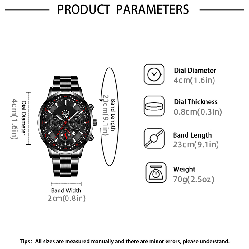 Fashion Mens Watches Set Luxur - Luxury Watch All Black บทวิจารณ์และราคา
