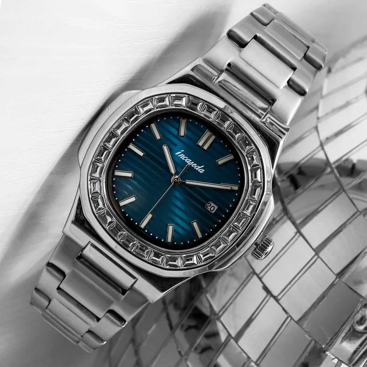New INCASEDA luxury men's watc - Luxury Watch Name Brands บทวิจารณ์และราคา