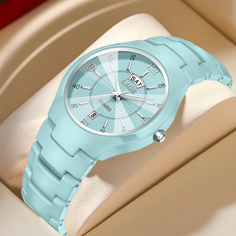 LIGE Luxury Elegant Quartz Wom - Luxury Watch Quartz บทวิจารณ์และราคา