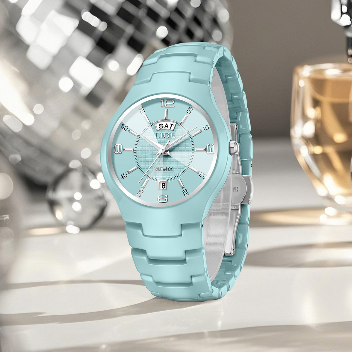 LIGE Luxury Elegant Quartz Wom - Luxury Watch Quartz บทวิจารณ์และราคา