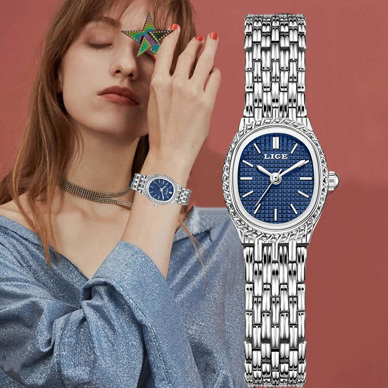 LIGE Fashion Luxury Quartz Wom - Luxury Watch Quartz บทวิจารณ์และราคา