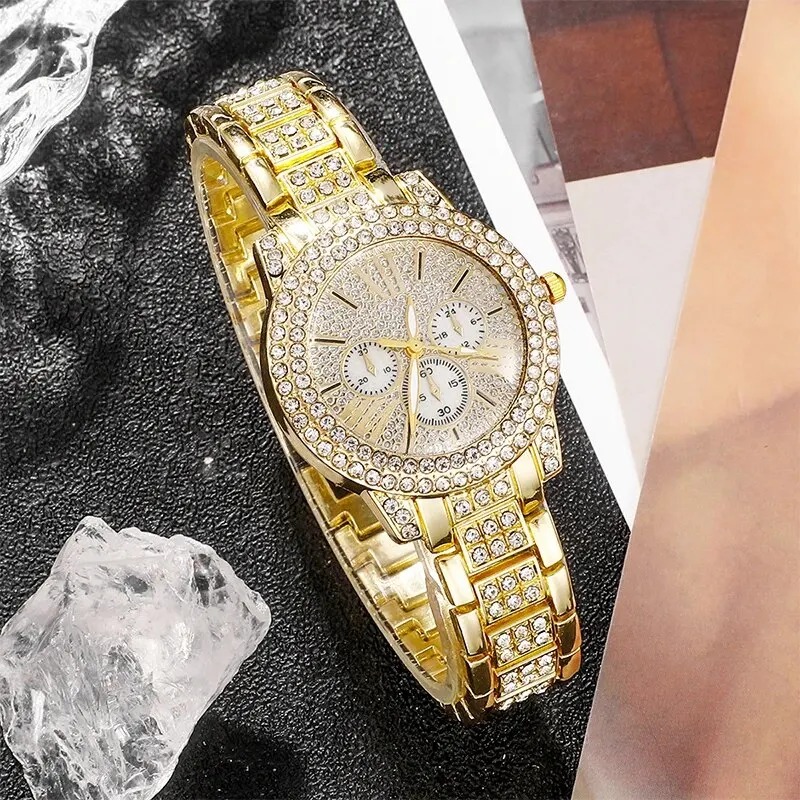 Women's Quartz Watch Gold Luxu - Luxury Watch Quartz บทวิจารณ์และราคา
