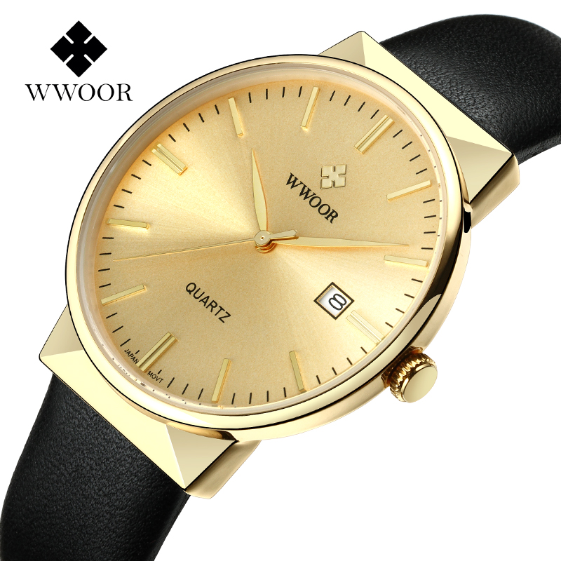 WWOOR Men's Watches Top Brand  - Luxury Watch All Black บทวิจารณ์และราคา