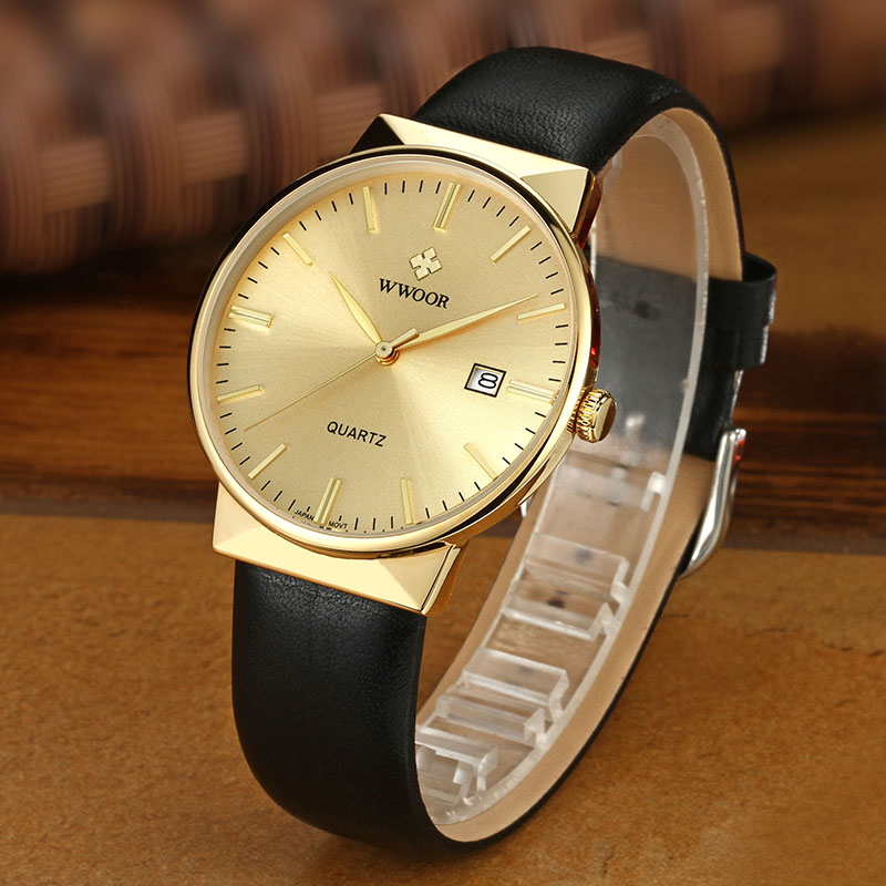 WWOOR Men's Watches Top Brand  - Luxury Watch All Black บทวิจารณ์และราคา