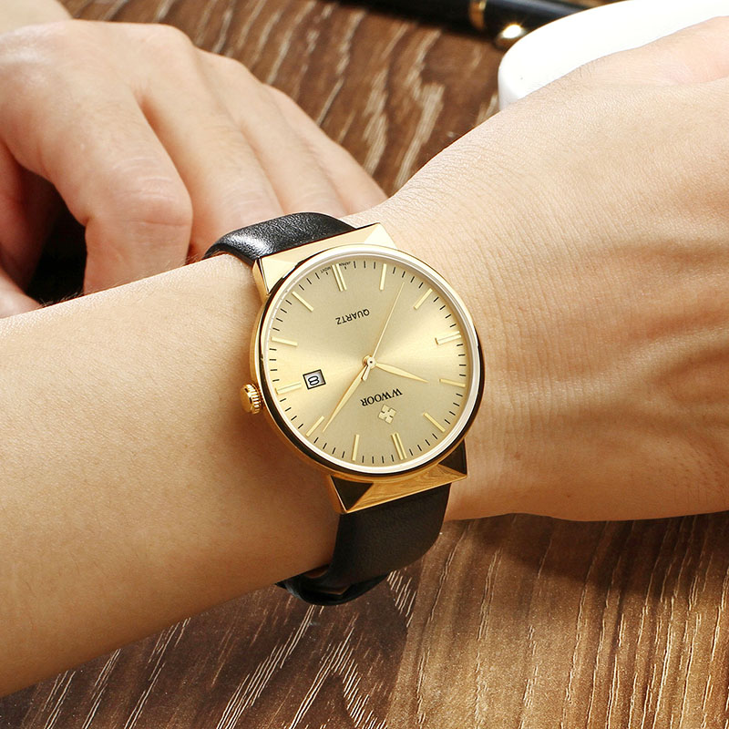 WWOOR Men's Watches Top Brand  - Luxury Watch All Black บทวิจารณ์และราคา