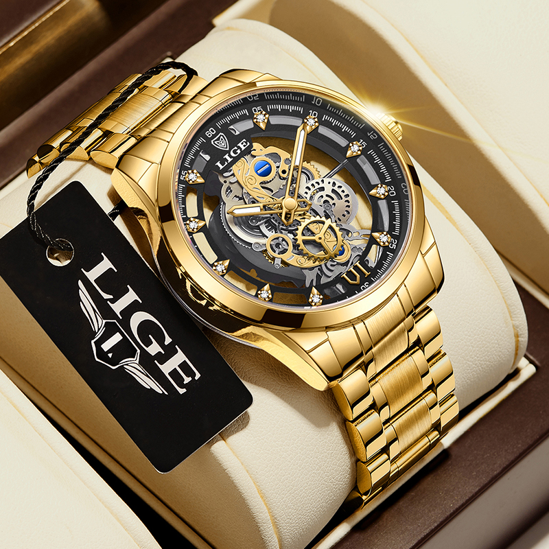2026 LIGE Men Watch Skeleton A - Luxury Watch Manufacturers บทวิจารณ์และราคา