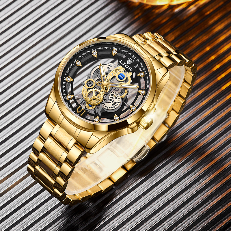 2026 LIGE Men Watch Skeleton A - Luxury Watch Manufacturers บทวิจารณ์และราคา