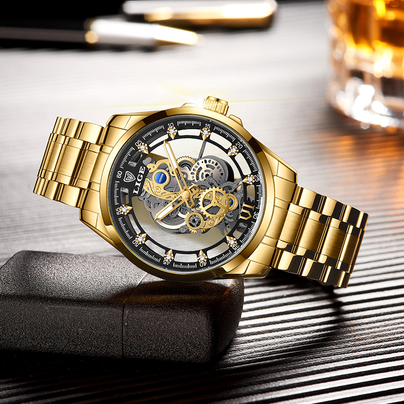 2026 LIGE Men Watch Skeleton A - Luxury Watch Manufacturers บทวิจารณ์และราคา