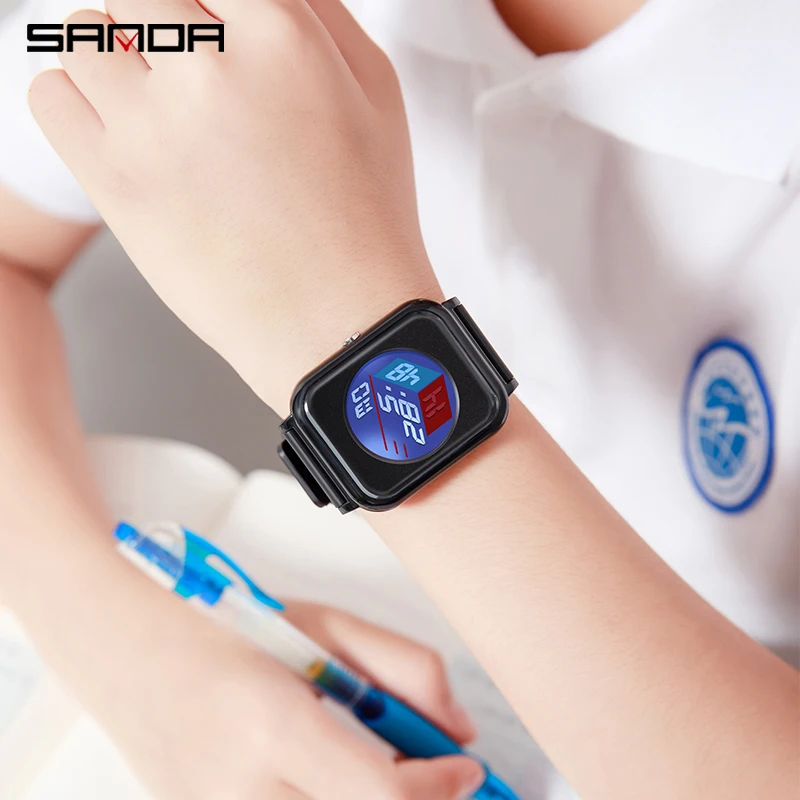 Sanda 6134 3D dial watch, male - Luxury Watch Shop บทวิจารณ์และราคา