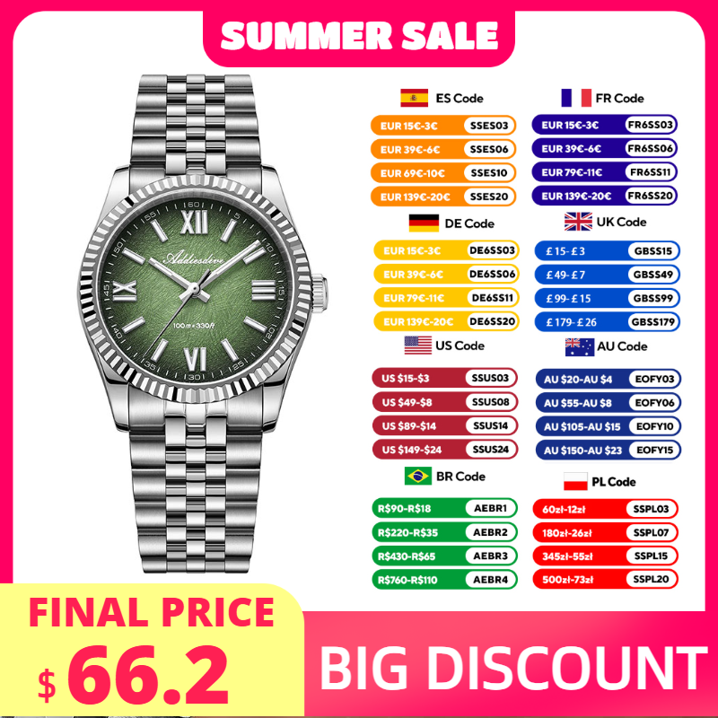 ADDIESDIVE Elegant Watch for W - Luxury Watch Quartz บทวิจารณ์และราคา