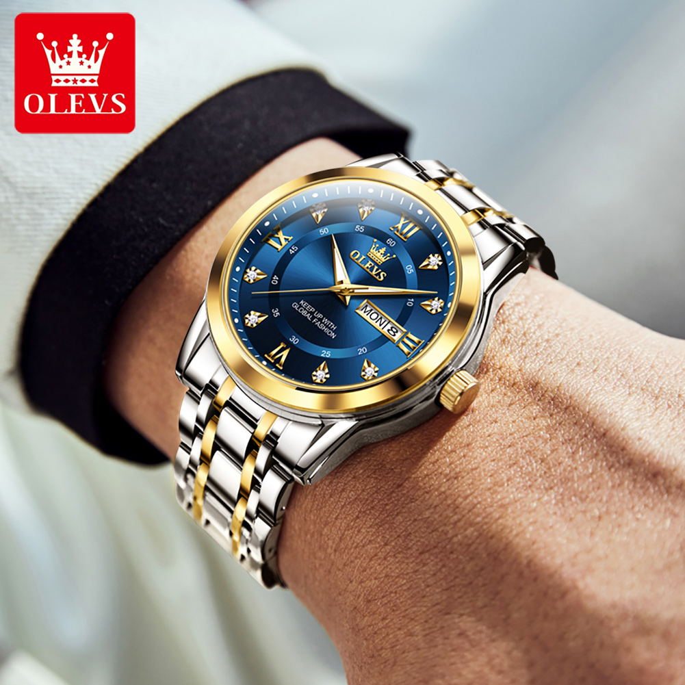 OLEVS Brand Fashion men's watc - Luxury Watch Wallpaper บทวิจารณ์และราคา
