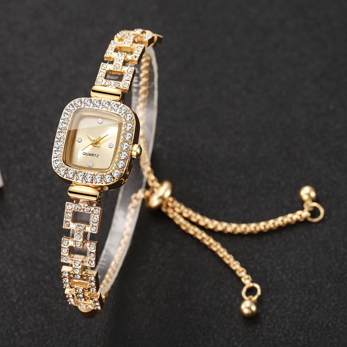 Luxury Rhinestone Bracelet Str - Luxury Watch Organizer บทวิจารณ์และราคา