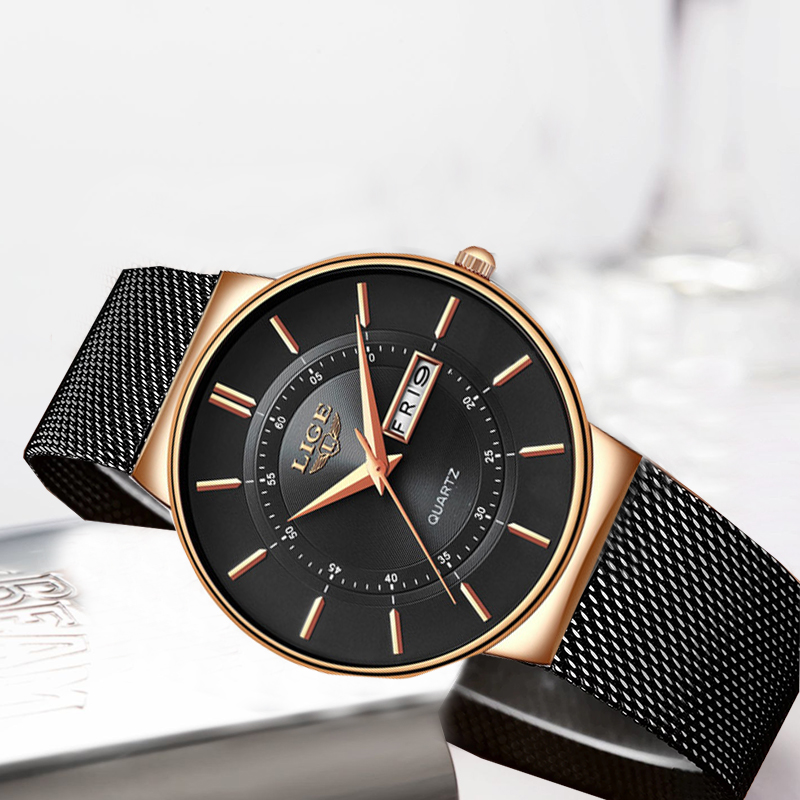 LIGE Women Watches Luxury Bran - Luxury Watch Organizer บทวิจารณ์และราคา