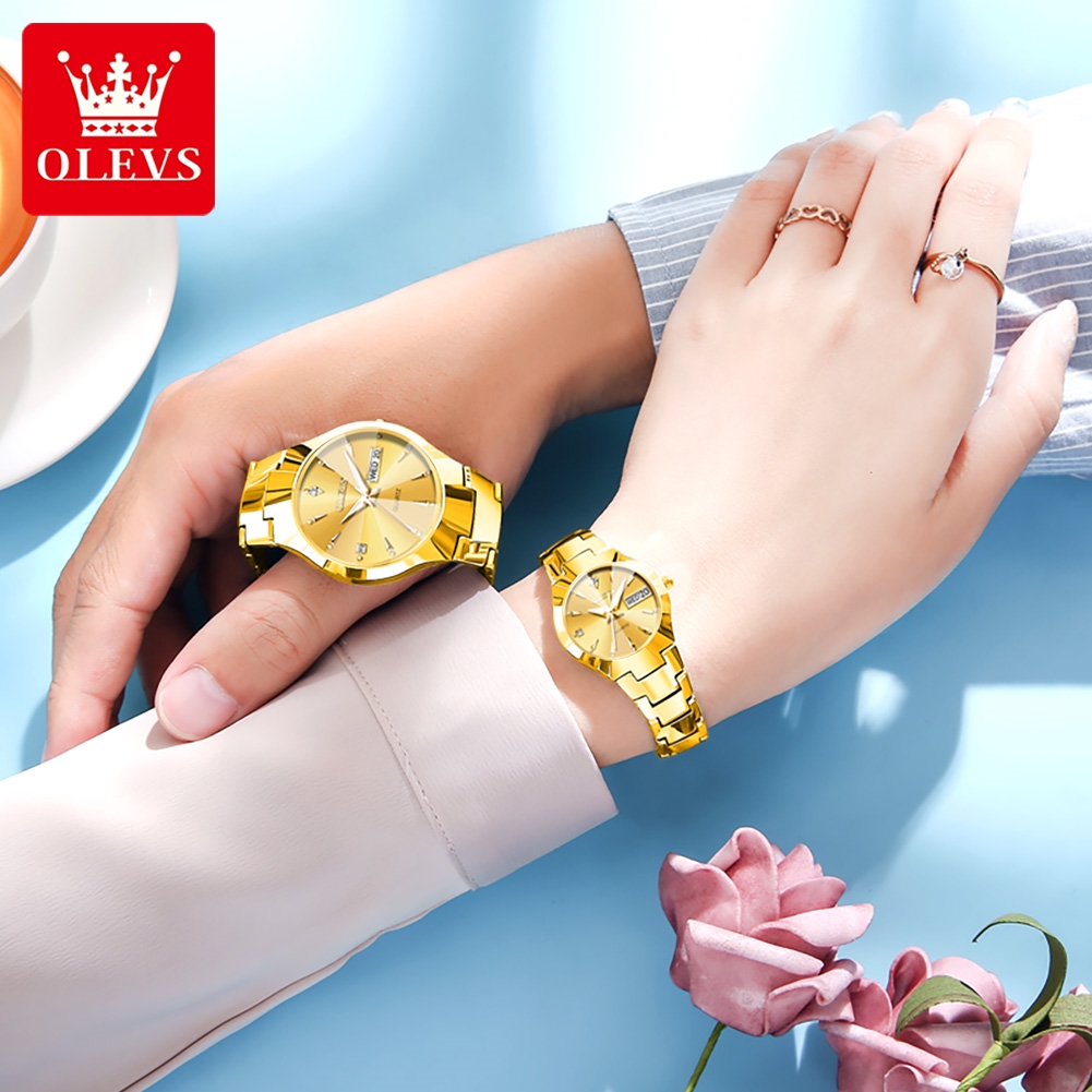 OLEVS TOP Brand Gold Watches f - Luxury Watch Manufacturers บทวิจารณ์และราคา