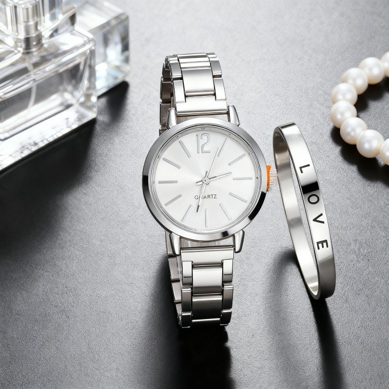2pcs Set Watch Luxury Women Si - Luxury Watch Strap บทวิจารณ์และราคา